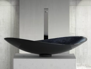 INFINITY STARLIGHT - Countertop single washbasin by Glass Design - view 2